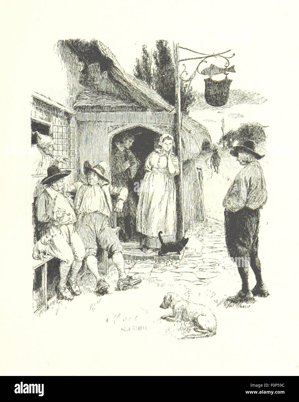 Bild von Seite 183 von „Coridons Lied and Other Stses“ mit einer Illustration von Hugh Thomson. Diese Gedichtsammlung wird von einer Einführung von Austin Dobson begleitet und beinhaltet Kunstwerke, die das literarische Werk verbessern. Stockfoto