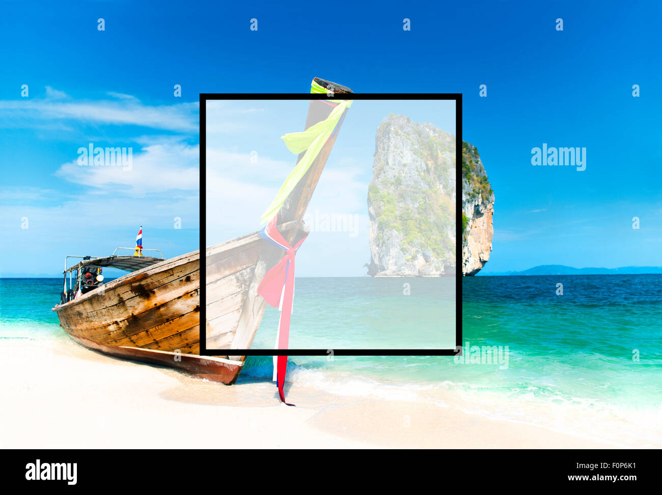 Sommer miteinander Freundschaft Square Kopie Raumkonzept Stockfoto