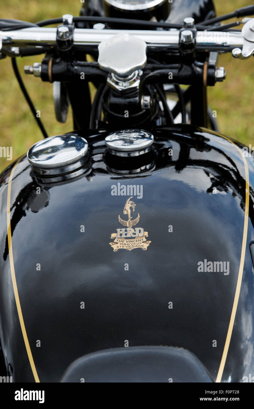 1950 HRD Vincent Serie B Meteor 500ccm Motorrad. Klassische britische Fahrrad Stockfoto