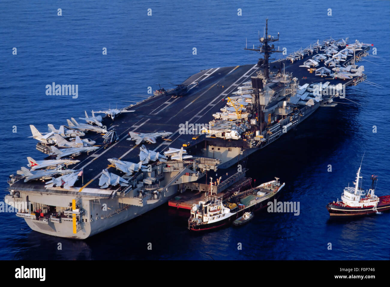 US-Marine, John Kennedy Flugzeugträger Stockfoto