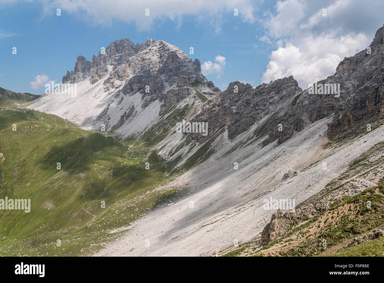 Berge des Kalkkogel Bereichs der Stubaier Alpen Stockfoto