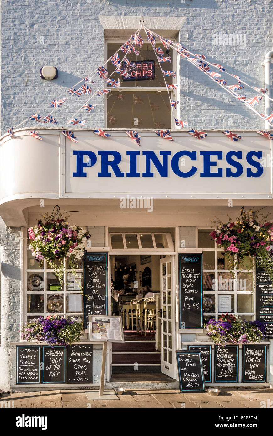 Prinzessin Seaside Café, Scarborough, North Yorkshire, UK. Stockfoto