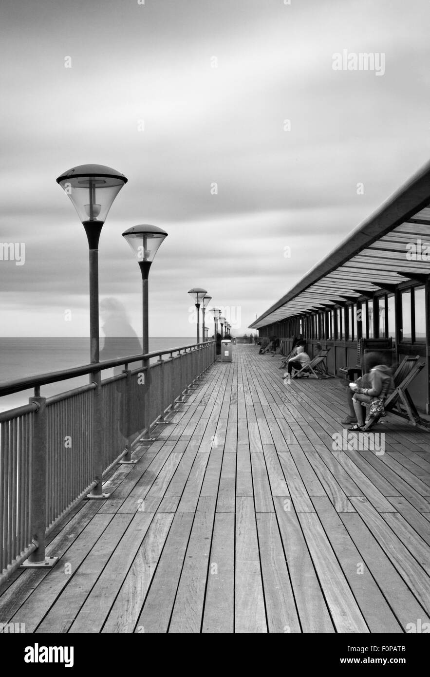 Langzeitbelichtung Bournemouth Pier Stockfoto