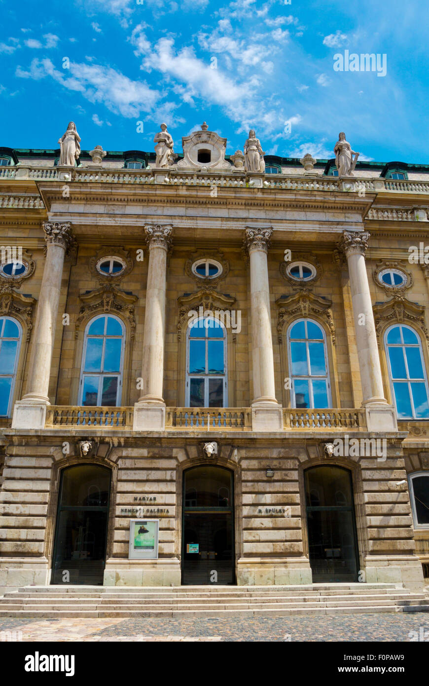 Ungarische Nationalgalerie, Kunstgalerie, Budavari Palota, Schloss, Burg Bezirk, Buda, Budapest, Ungarn Stockfoto