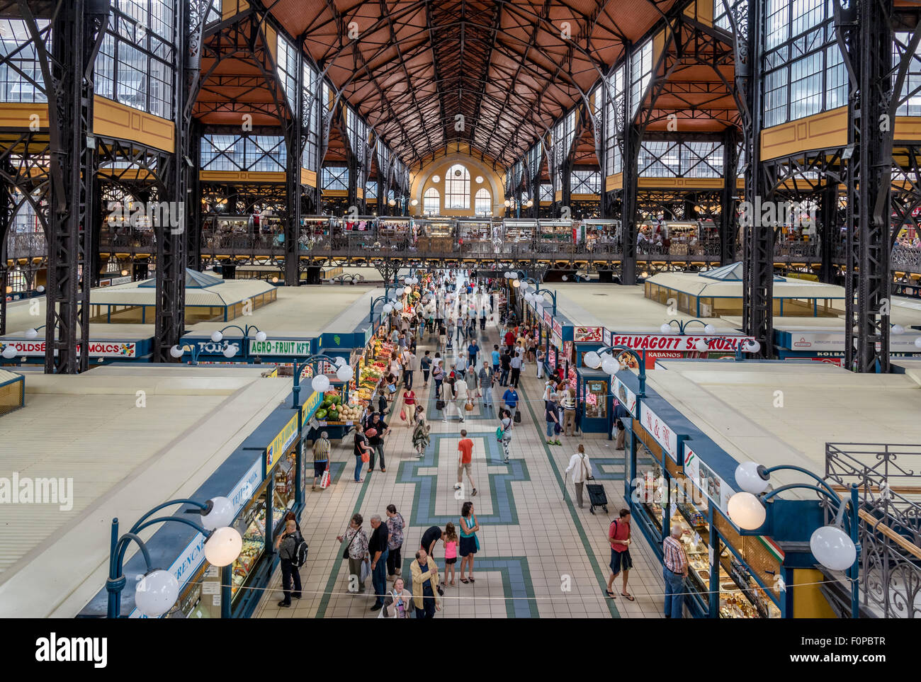 Markthalle, Budapest, Ungarn Stockfoto