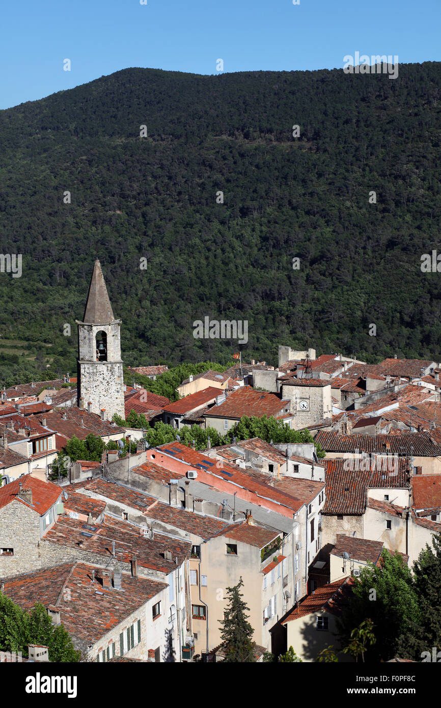 Mittelalterlichen Dorfes Bargemon, Var, 83, PACA, Provence, Frankreich. Stockfoto