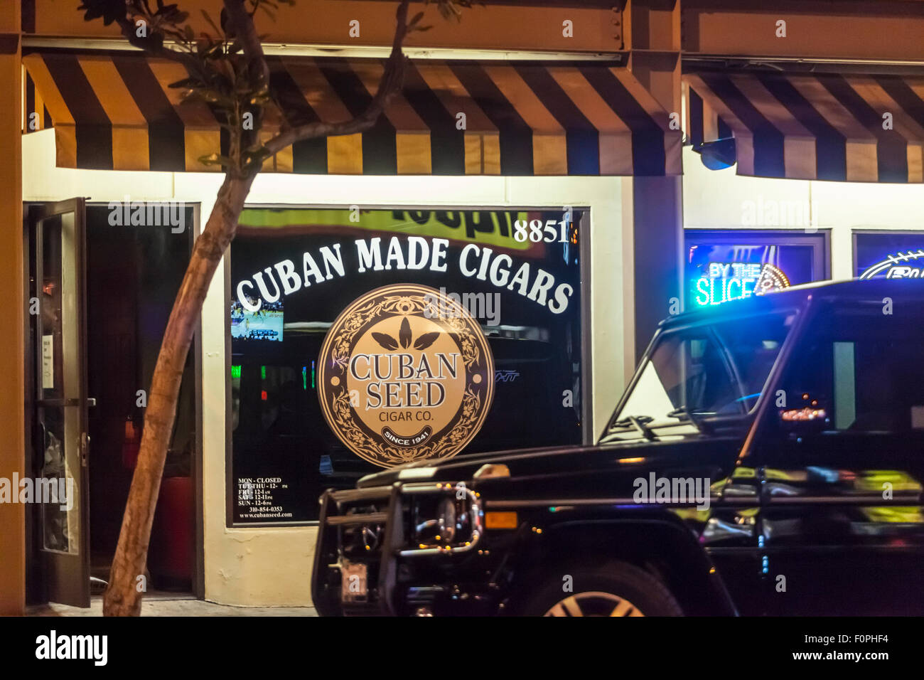 Ein Zigarrenladen in Hollywood Kalifornien am Sunset Blvd Stockfoto