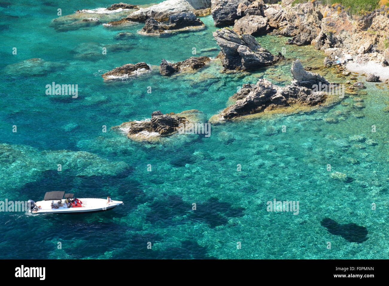 Cool Waters - idyllische Mittelmeer. Stockfoto