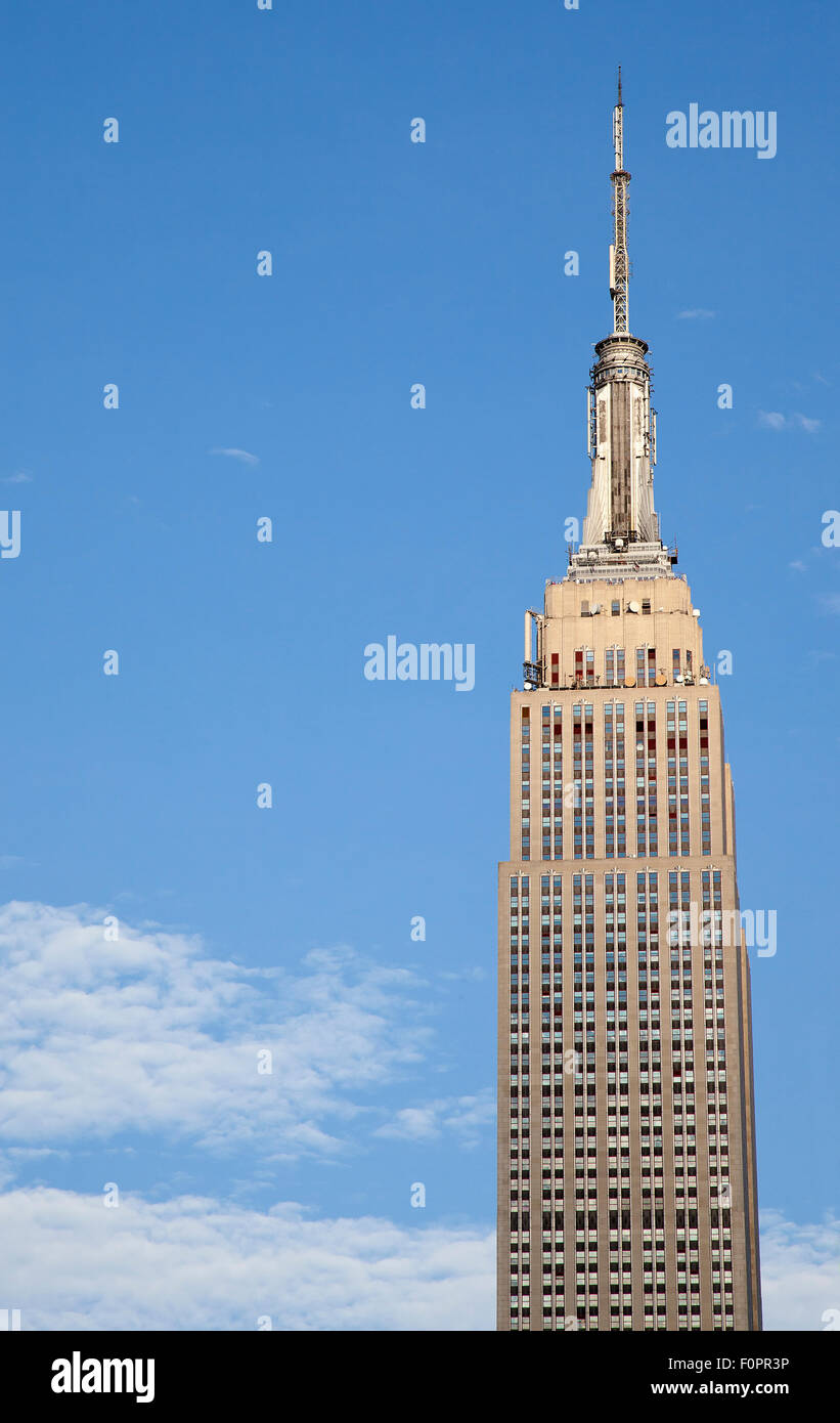 USA, Staat New York, New York City, Manhattan, Empire State Building. Stockfoto