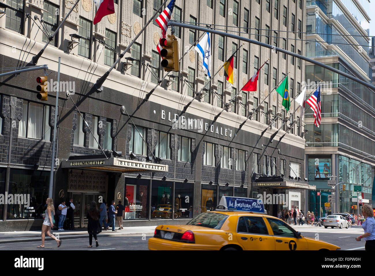 USA, Staat New York, New York City, Manhattan, Lexington Avenue, äußere Bloomingdales Kaufhaus. Stockfoto