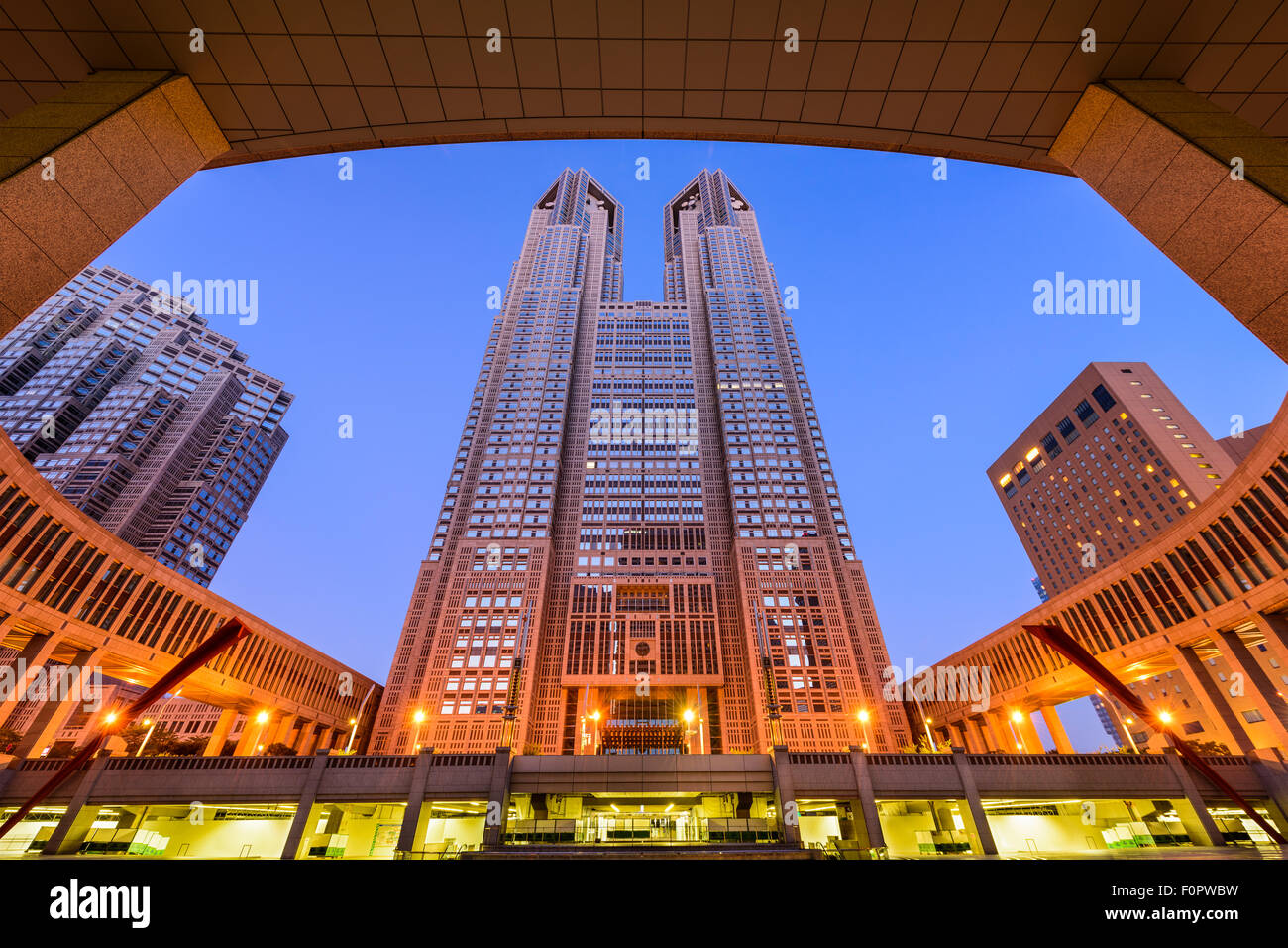 Das Tokyo Metropolitan Government Building. Stockfoto