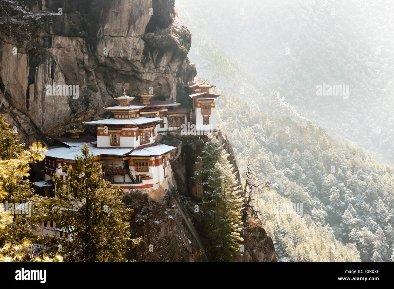 Taktsang Kloster (Tiger es Nest) - Bhutan Stockfoto