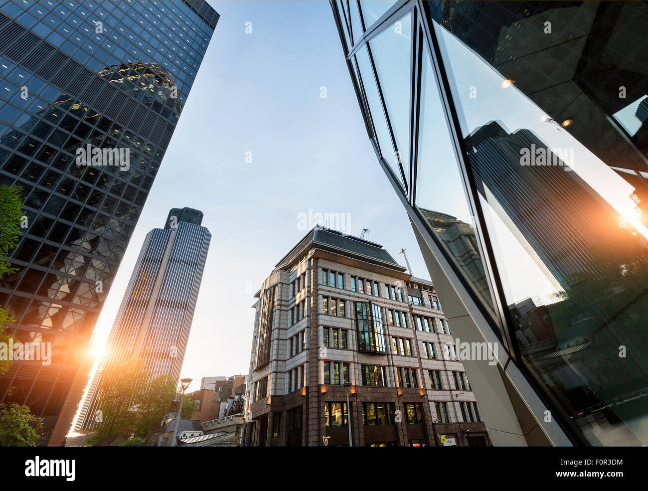 Financial District in London Stockfoto