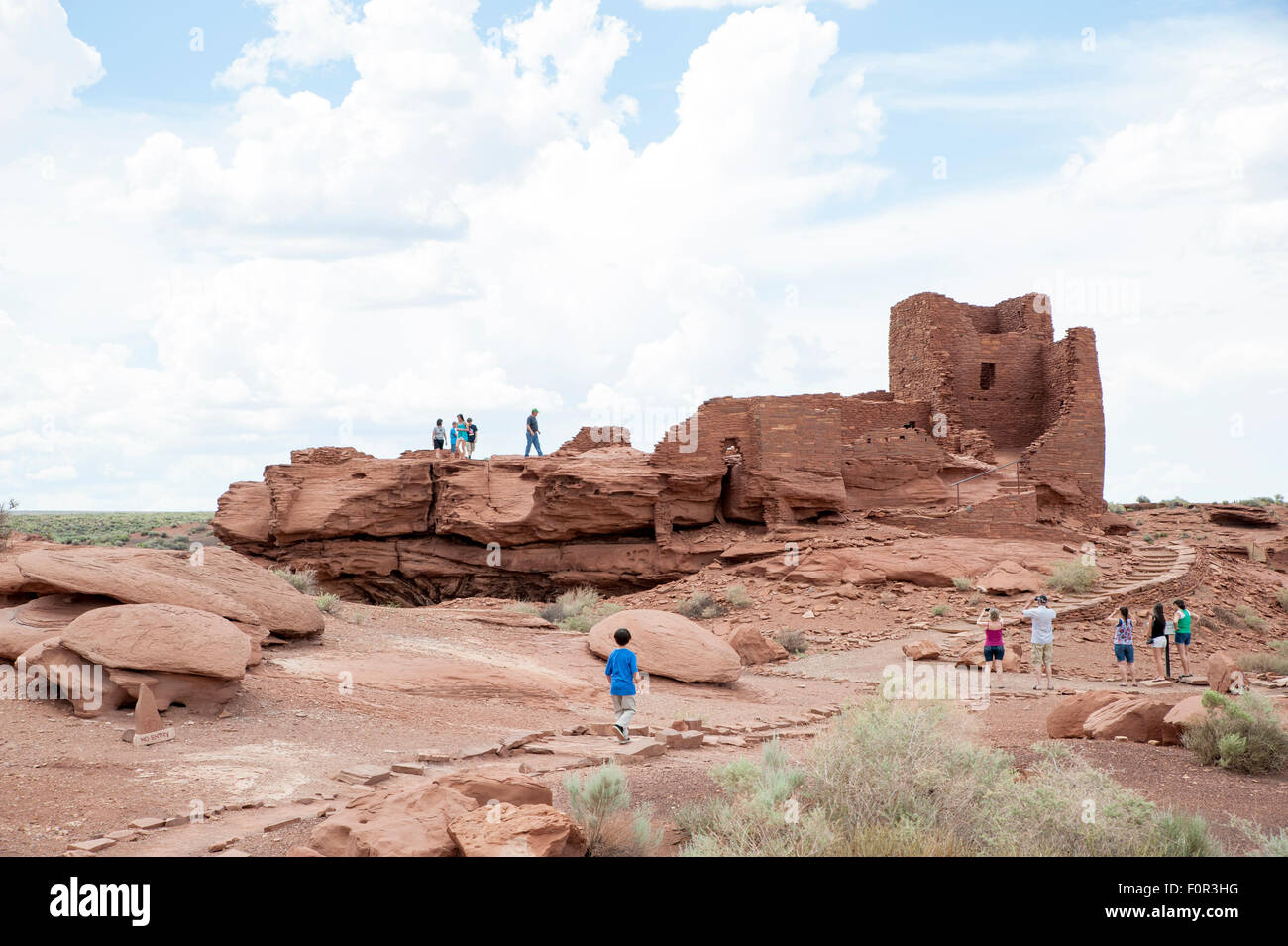 Wupatki National Monument in der Nähe von Flagstaff, Arizona, USA Stockfoto