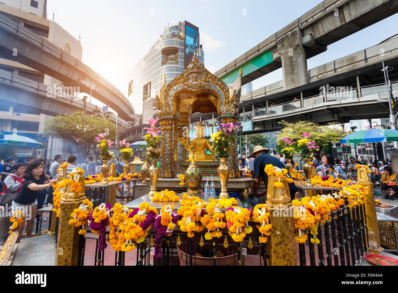 Thailand, Bangkok, Erawan Tempel Stockfoto