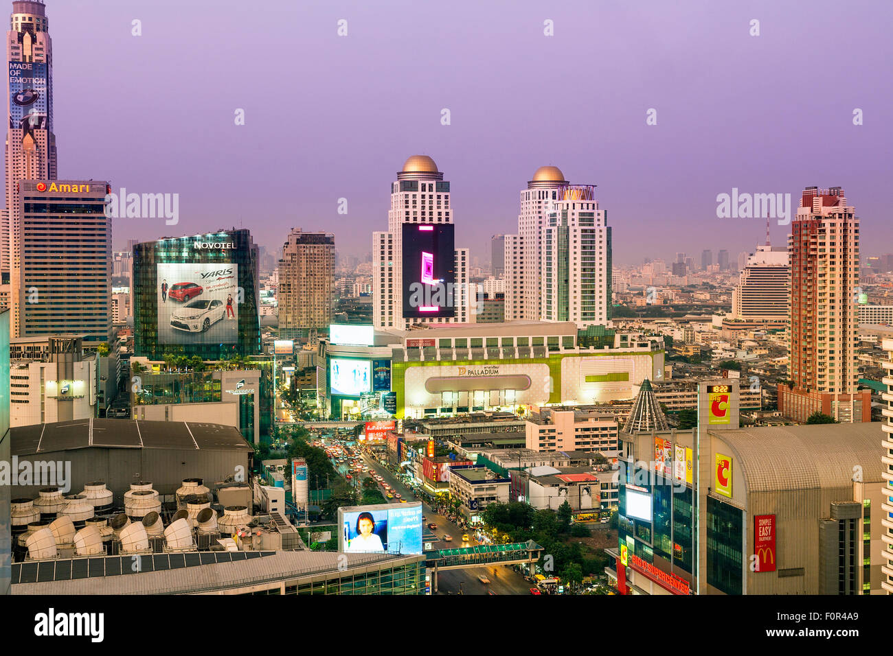 Thailand, Bangkok Skyline Stockfoto
