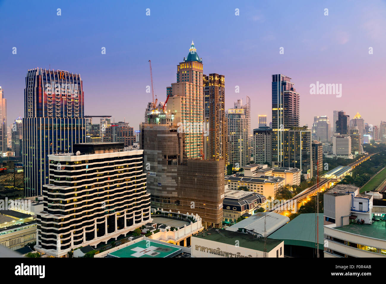 Thailand, Bangkok Skyline Stockfoto