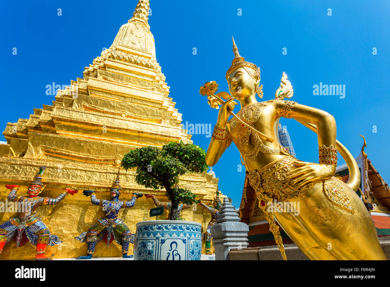 Thailand, Bangkok, Wat Phra Kaeo Stockfoto