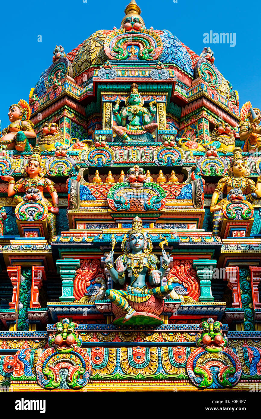 Thailand, Bangkok, Sri Maha Mariamman-Tempel Stockfoto Thailand, Bangkok, Sri Maha Mariamman-Tempel Stockfoto