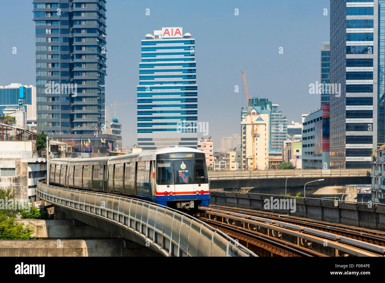 Thailand, Bangkok, BTS Zug Stockfoto