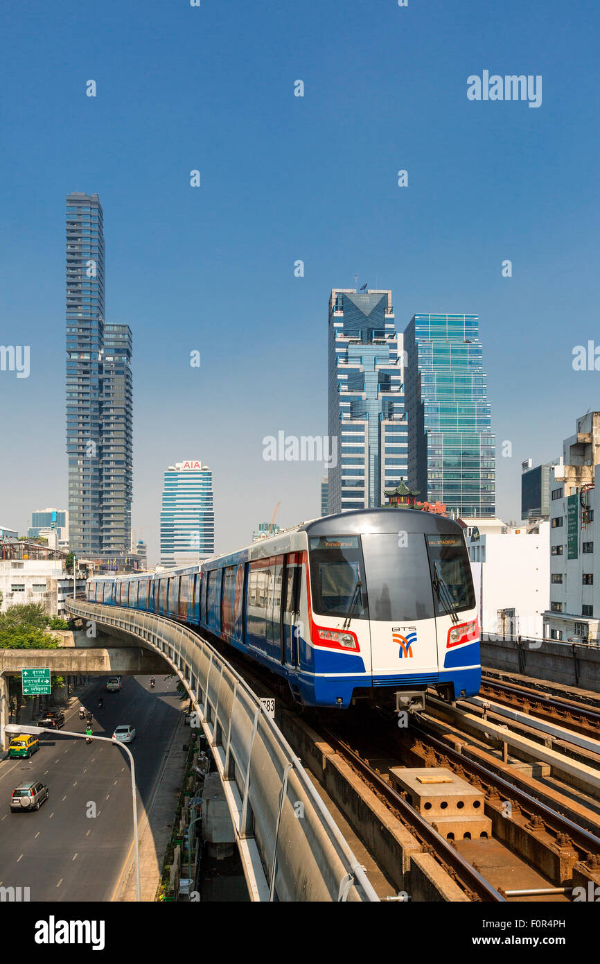 Thailand, Bangkok, BTS Zug Stockfoto