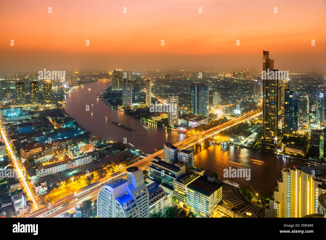 Thailand, Bangkok skyline Stockfoto