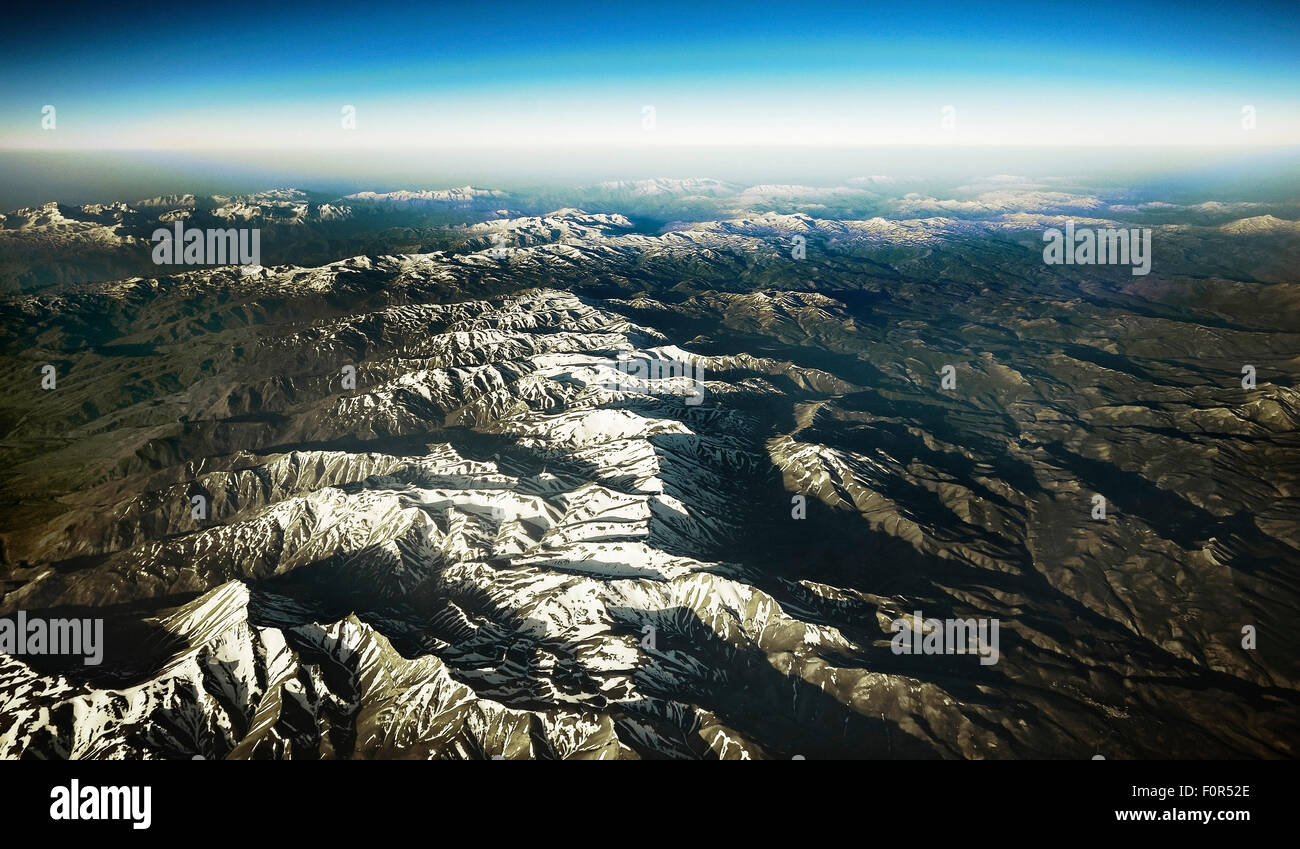 Schnee-bedeckten Bergen, Ost-Türkei, Türkei Stockfoto