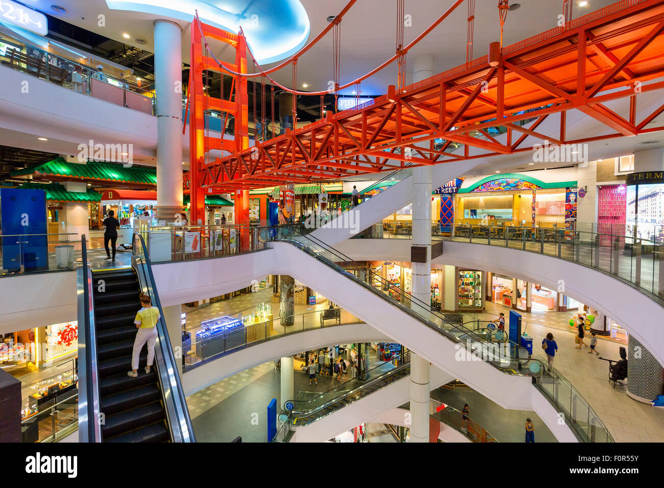 Bangkok, Terminal 21 Shopping Mall Stockfoto