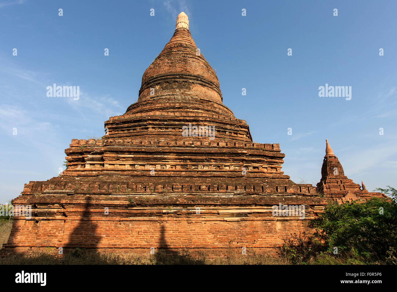 Alte Ziegel Pagode, Bagan, Mandalay-Division, Myanmar Stockfoto