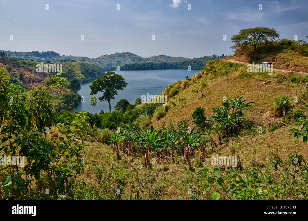 See Nkuruba, Bunyaruguru Kraterseen Region, Uganda, Afrika Stockfoto