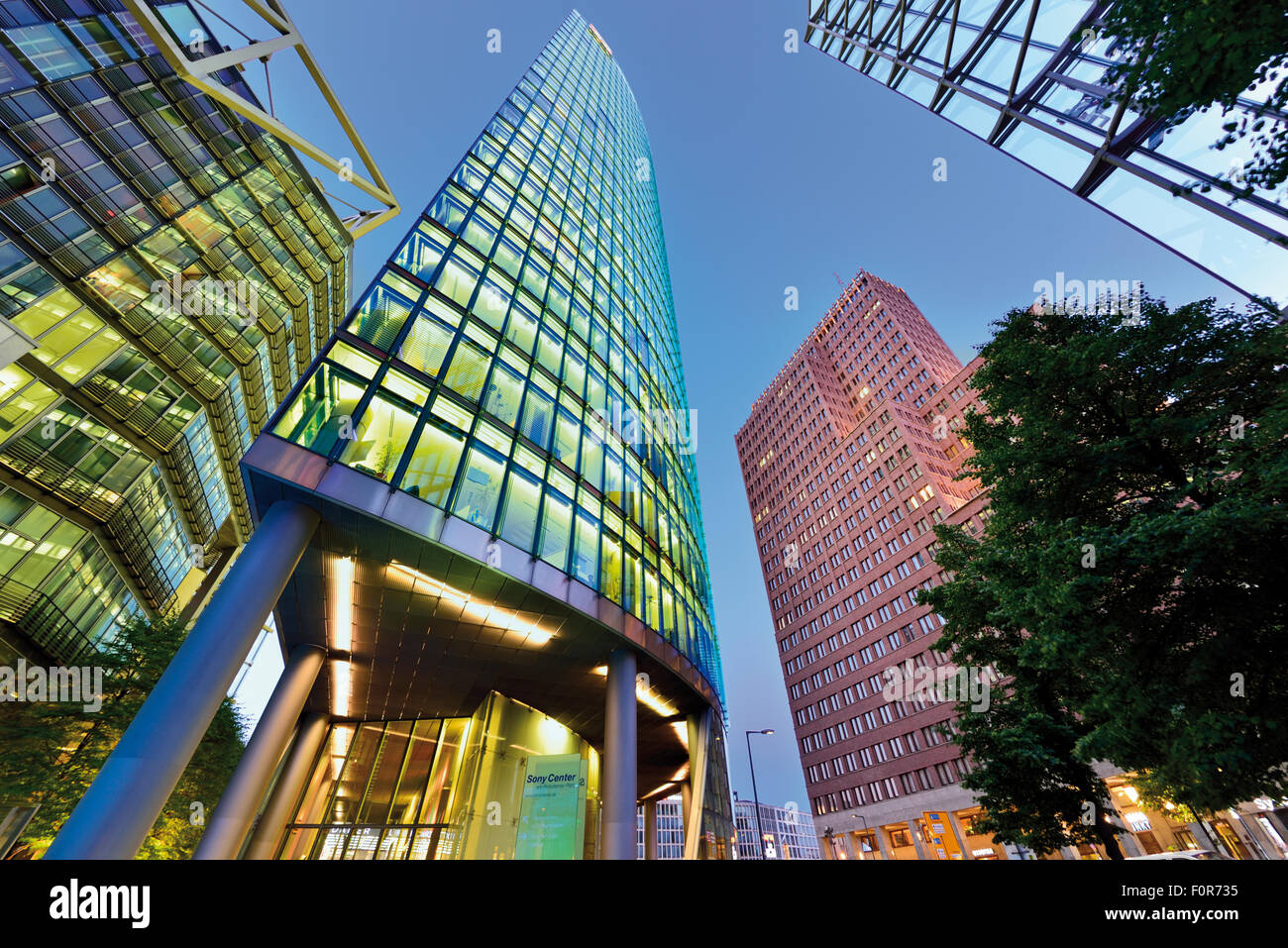 Deutschland, Berlin: Zeitgenössische Architektur am Potsdamer Platz Stockfoto