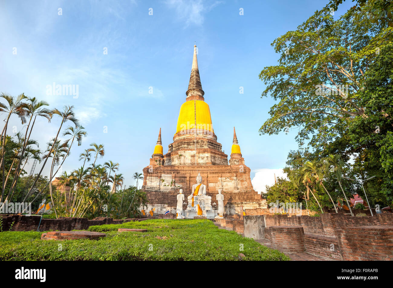 Wat Yai Chai Mongkons, Ayutthaya, Thailand Stockfoto