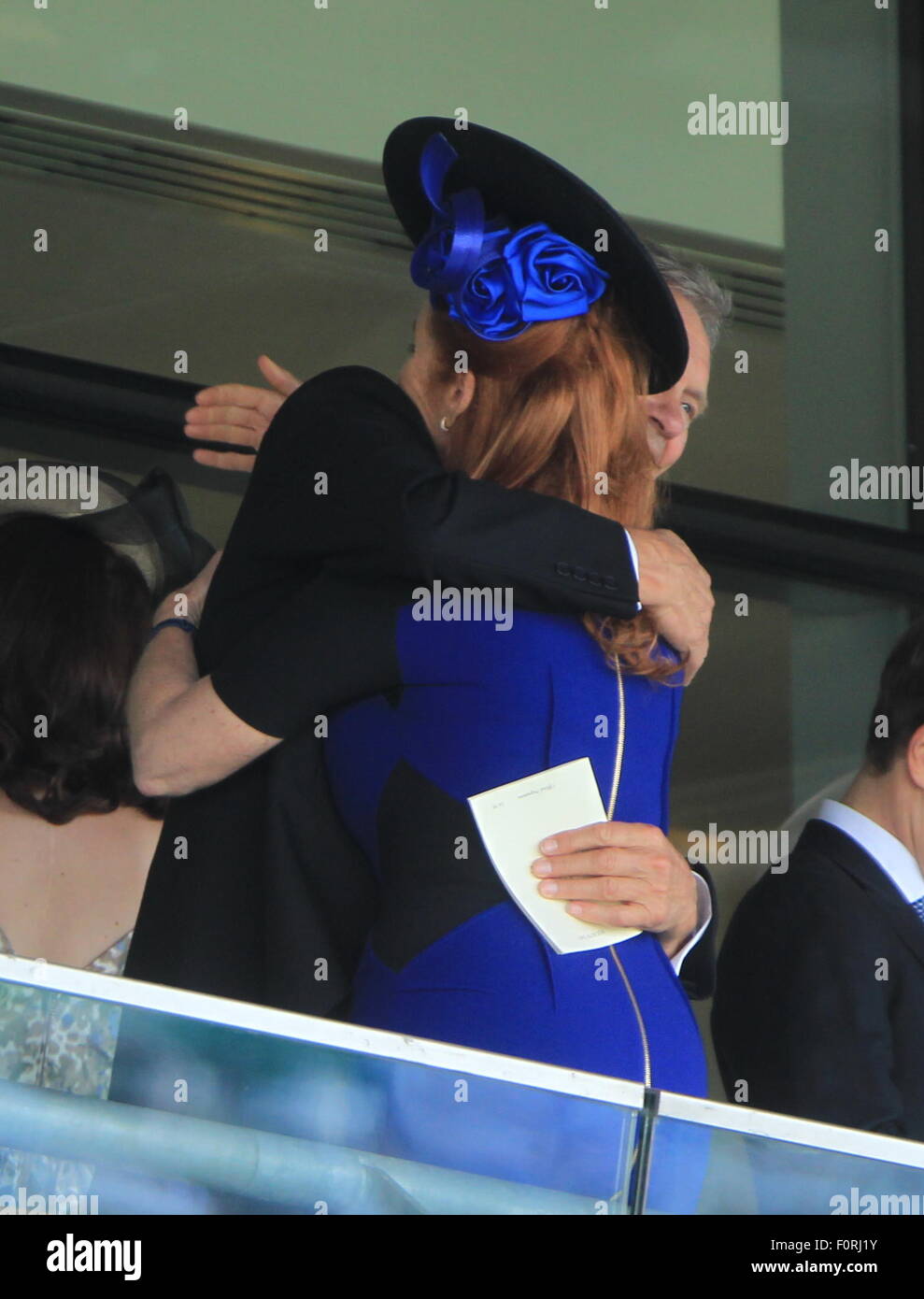 Royal Ascot 2015 - Tag 4 D: Sarah Ferguson, Charles Delevingne Where: Ascot, Berkshire, Vereinigtes Königreich bei: 19. Juni 2015 Stockfoto