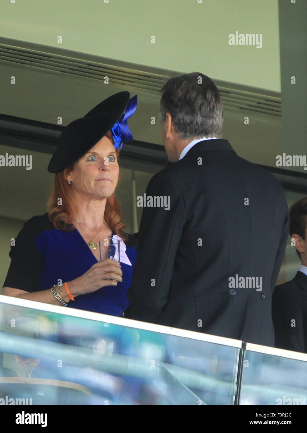 Royal Ascot 2015 - Tag 4 D: Sarah Ferguson, Charles Delevingne Where: Ascot, Berkshire, Vereinigtes Königreich bei: 19. Juni 2015 Stockfoto