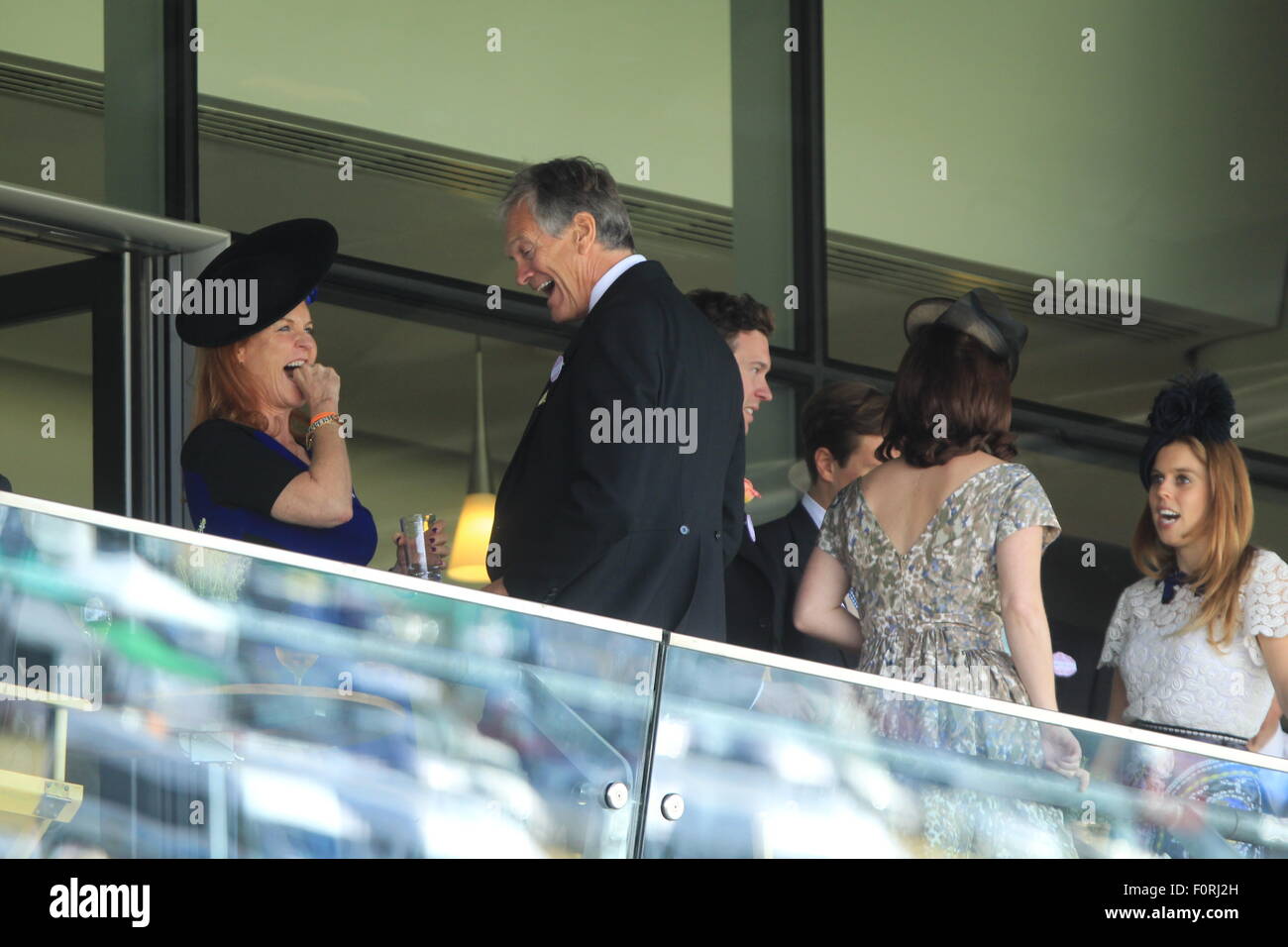 Royal Ascot 2015 - Tag 4 D: Sarah Ferguson, Charles Delevingne Where: Ascot, Berkshire, Vereinigtes Königreich bei: 19. Juni 2015 Stockfoto