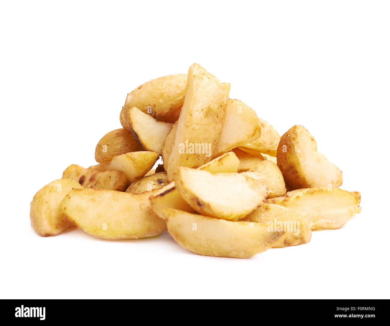 Haufen von mehreren Ofen gebacken Pommes chips Stockfoto