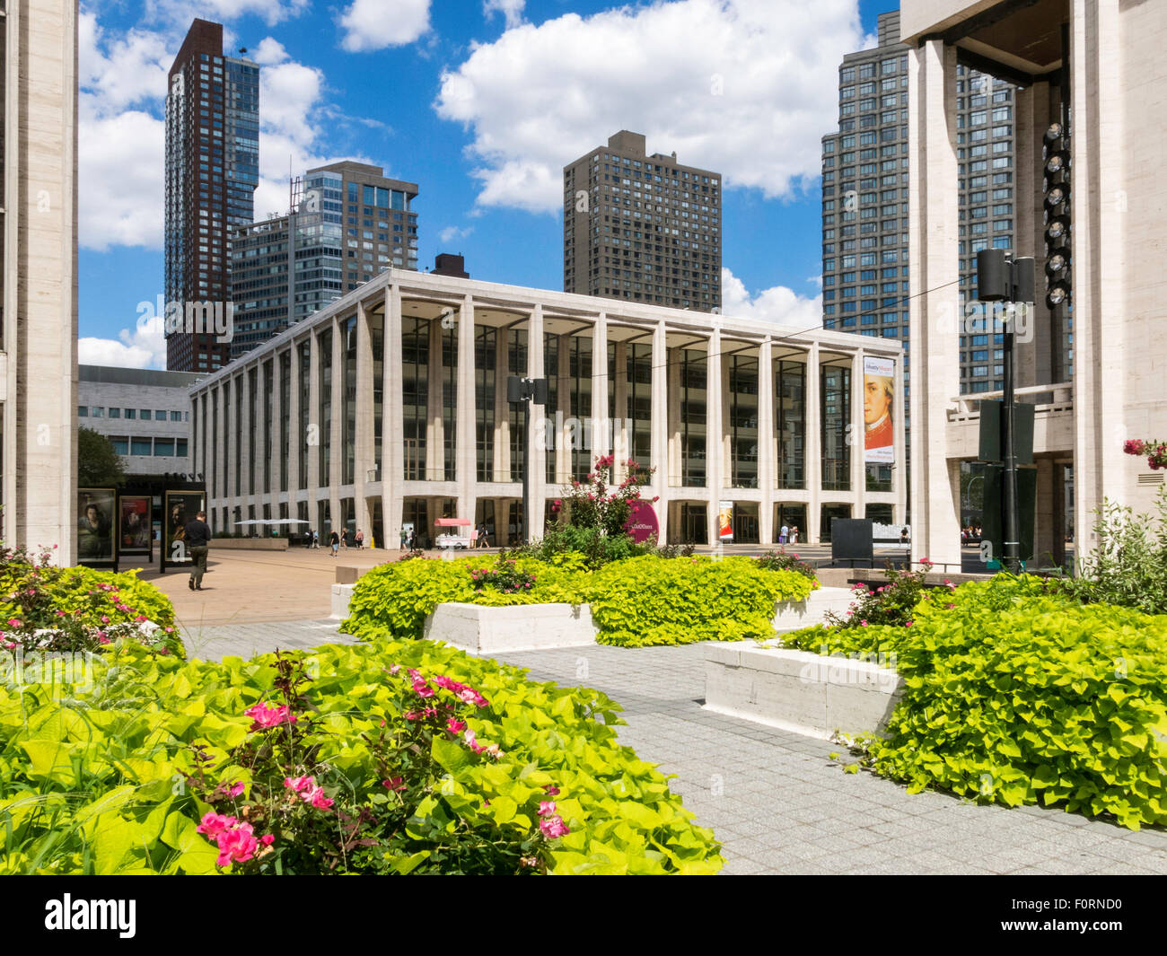 Damrosch Park im Lincoln Center, New York Stockfoto