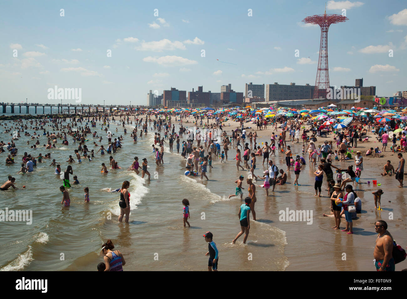 Strand, Coney Island, New York City, New York, USA Stockfoto