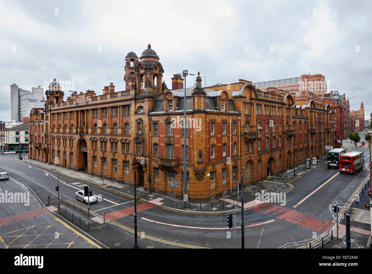 alten Feuer- und Polizeiwache Gebäude Manchester England UK Stockfoto