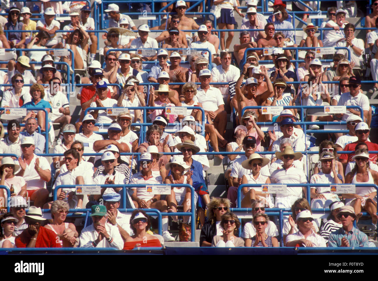 Zuschauern die Newsweek Champions Cup-Turnier in Indian Wells, Kalifornien im März 1988. Stockfoto