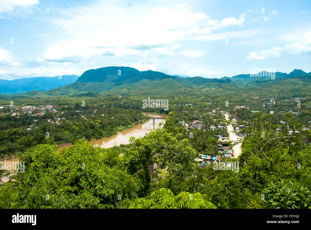 zeigen Sie in Luang Prabang in Laos an Stockfoto