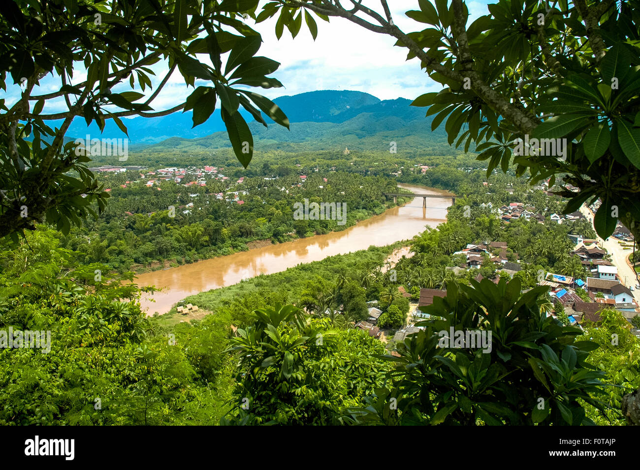 zeigen Sie in Luang Prabang in Laos an Stockfoto
