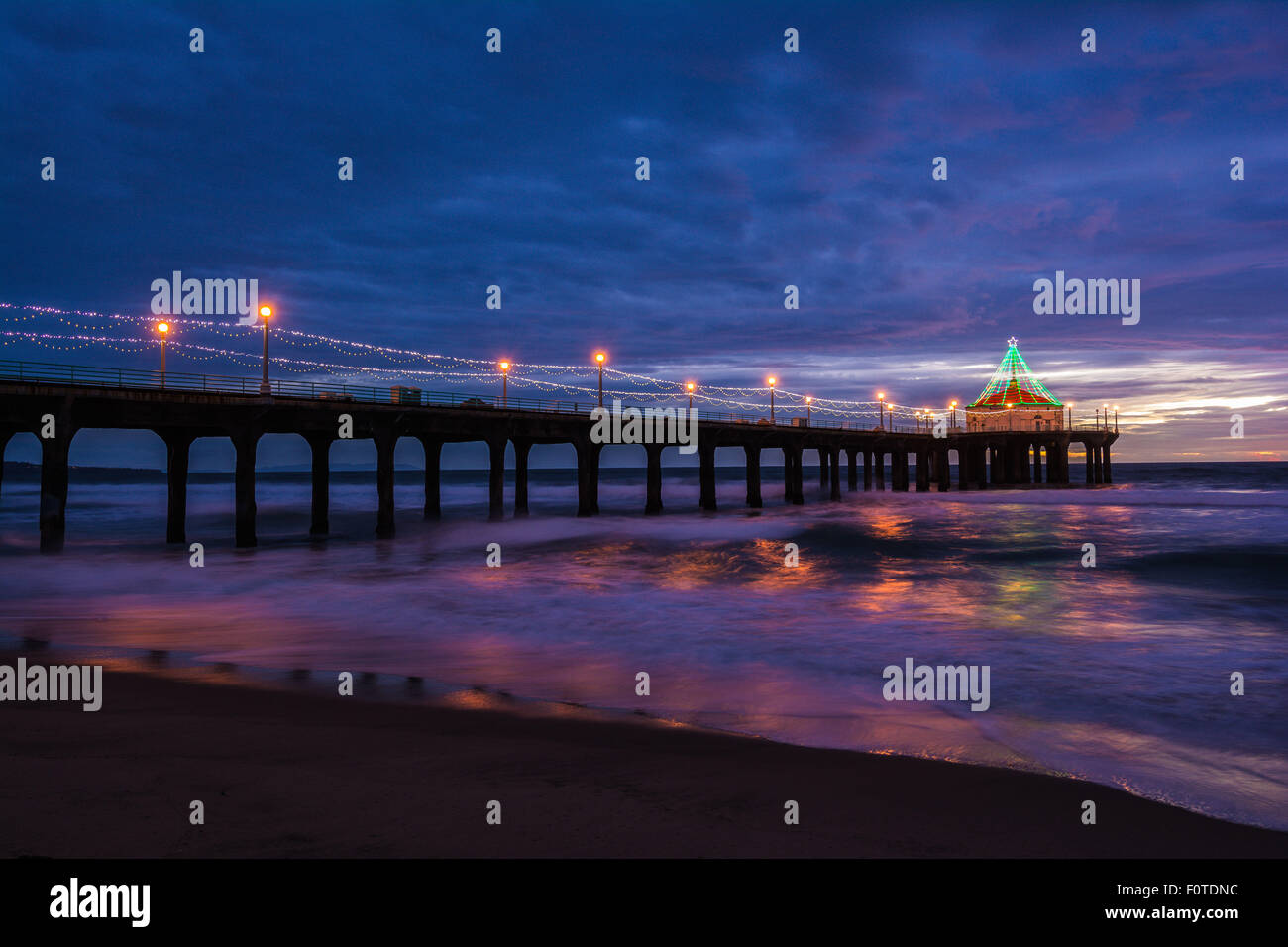 Manhattan Beach Pier, Manhattan Beach, Los Angeles, Kalifornien, USA Stockfoto