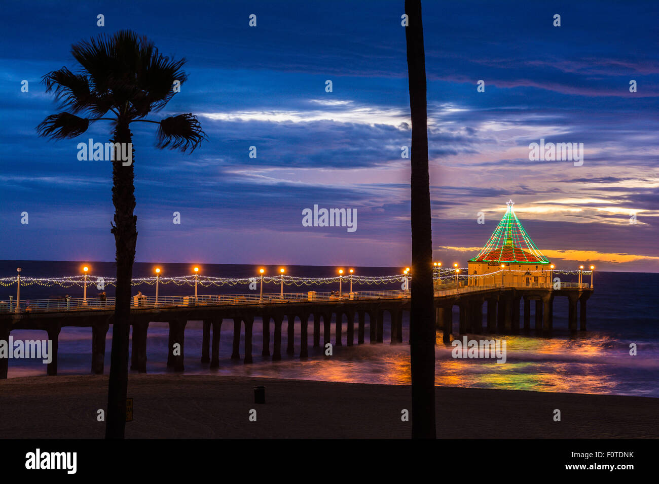 Manhattan Beach Pier, Manhattan Beach, Los Angeles, Kalifornien, USA Stockfoto