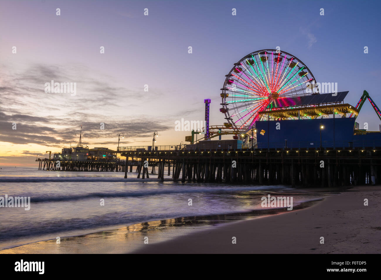 Santa Monica Pier, Santa Monica, Los Angeles, Kalifornien, USA Stockfoto