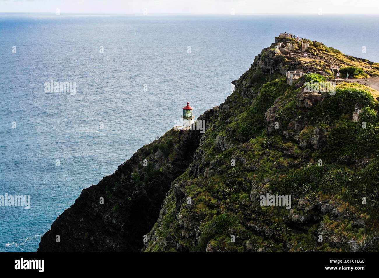 Makapu Leuchtturm, Makapu PT, Oahu, Hawaii Stockfoto