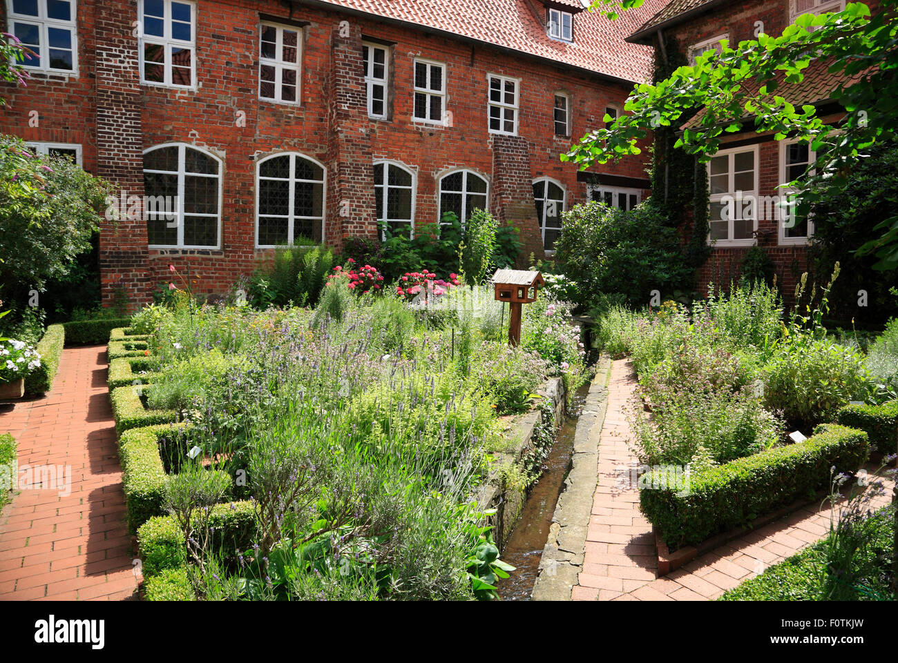 Convent Garden in Kloster Luene, Lüneburg, Lüneburg, Niedersachsen, Deutschland, Europa Stockfoto