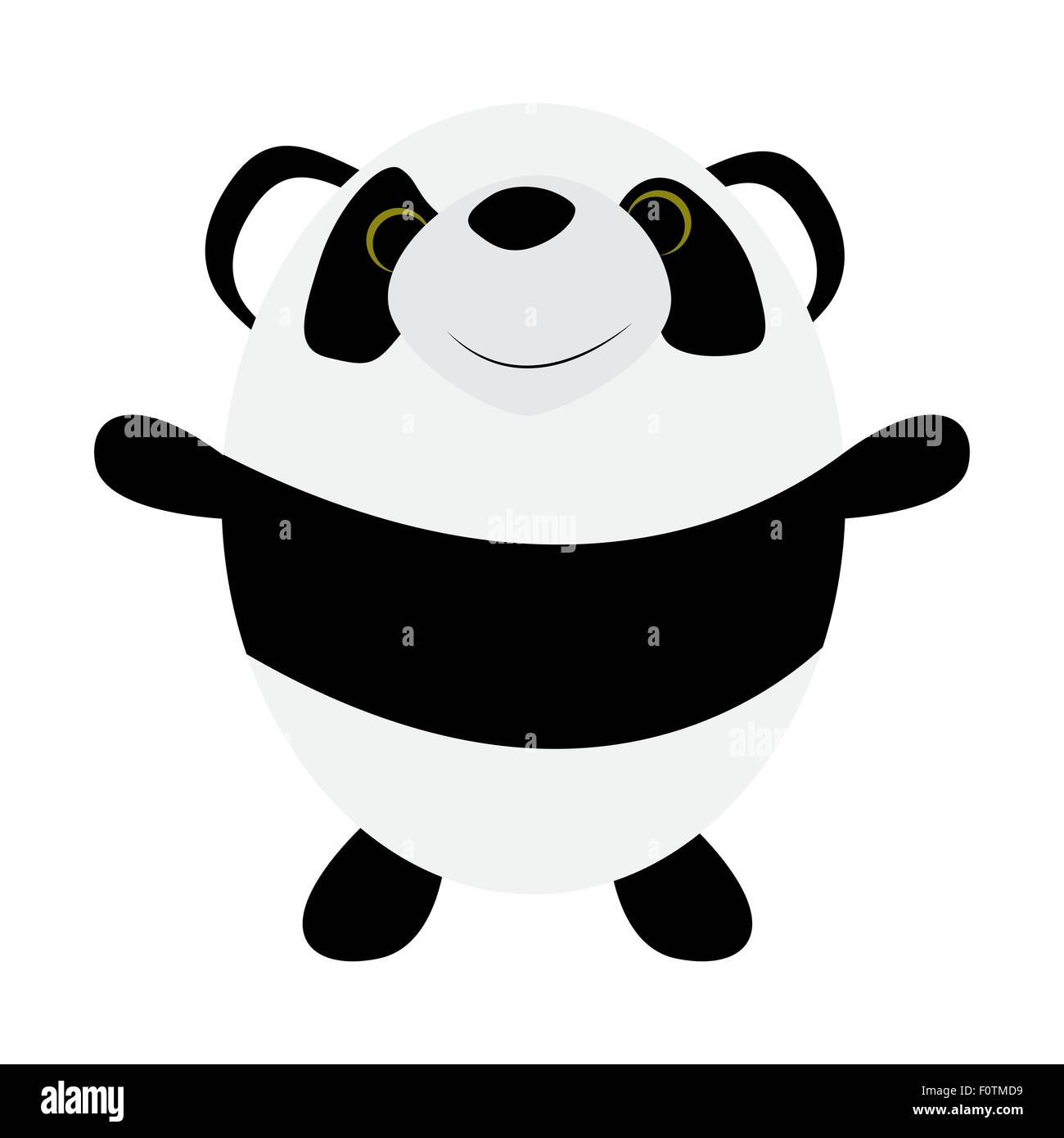 Niedliche kleine Panda Stock Vektor