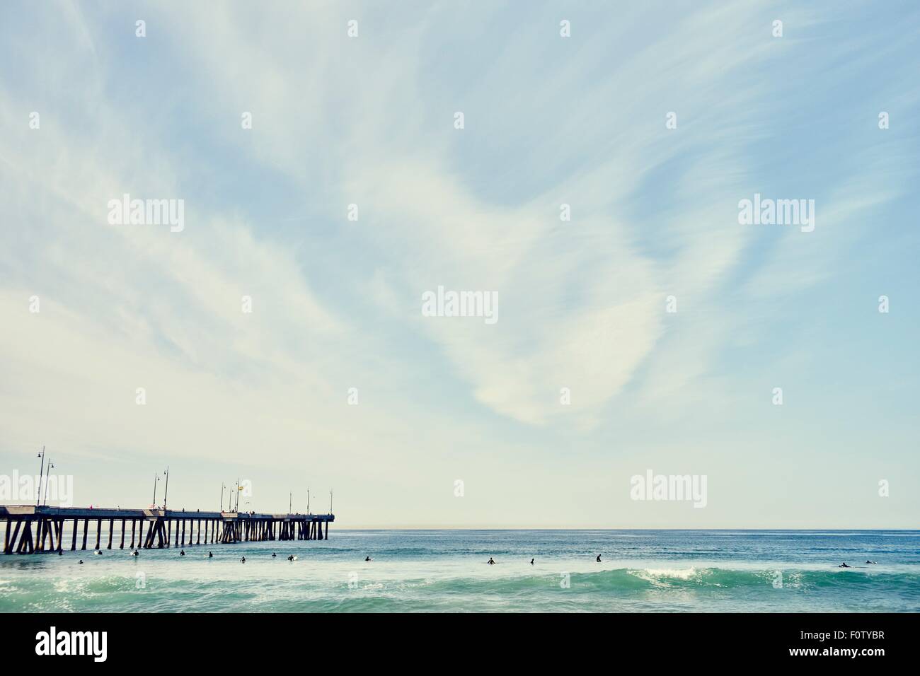 Venedig Pier, Venice Beach, Los Angeles, Califonia Stockfoto