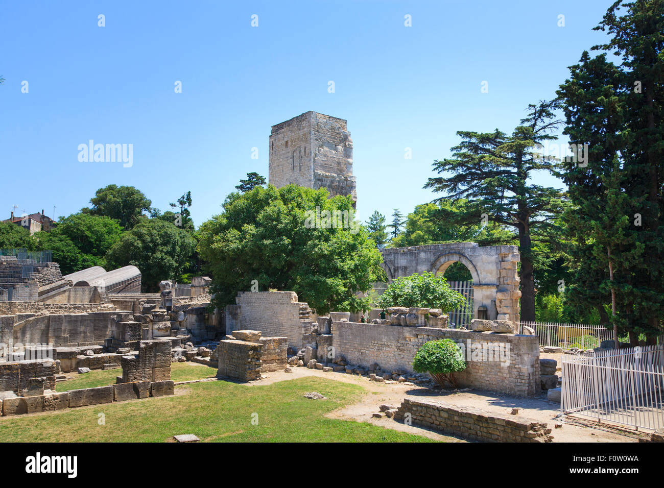 Das römische Theater in Arles, Frankreich Stockfoto